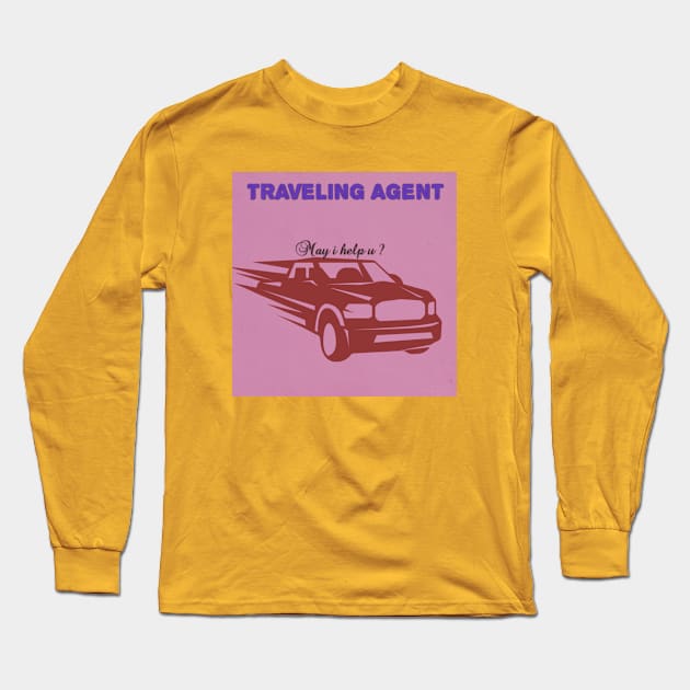 Traveling Agent Long Sleeve T-Shirt by Rivas Teepub Store